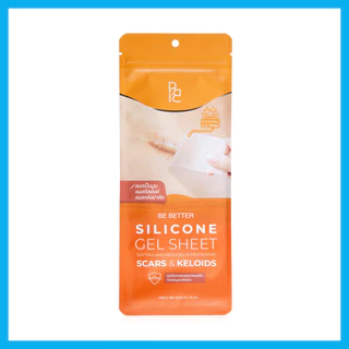 Be Better Silicone Gel Sheet 4x15cm [2pcs x 1 Sachet] บี เบ็ทเทอร์ แผ่นเจลซิลิโคนสำหรับแผลเป็นนูน.