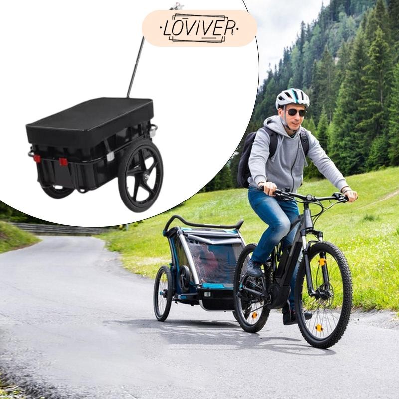 Bike Cargo Trailer Bike Wagon Trailer อเนกประสงค์ Heavy Duty Towable Bike Trailer