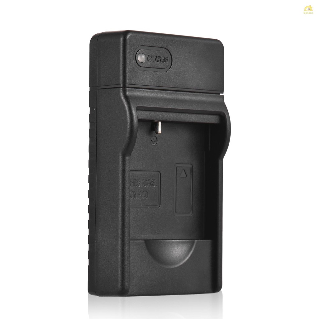 NP-40 เครื่องชาร์จแบตเตอรี่พร้อมตัวบ่งชี้ LED พอร์ต Type-C และสาย USB สําหรับ Casio EX-Z400/EX-FC100