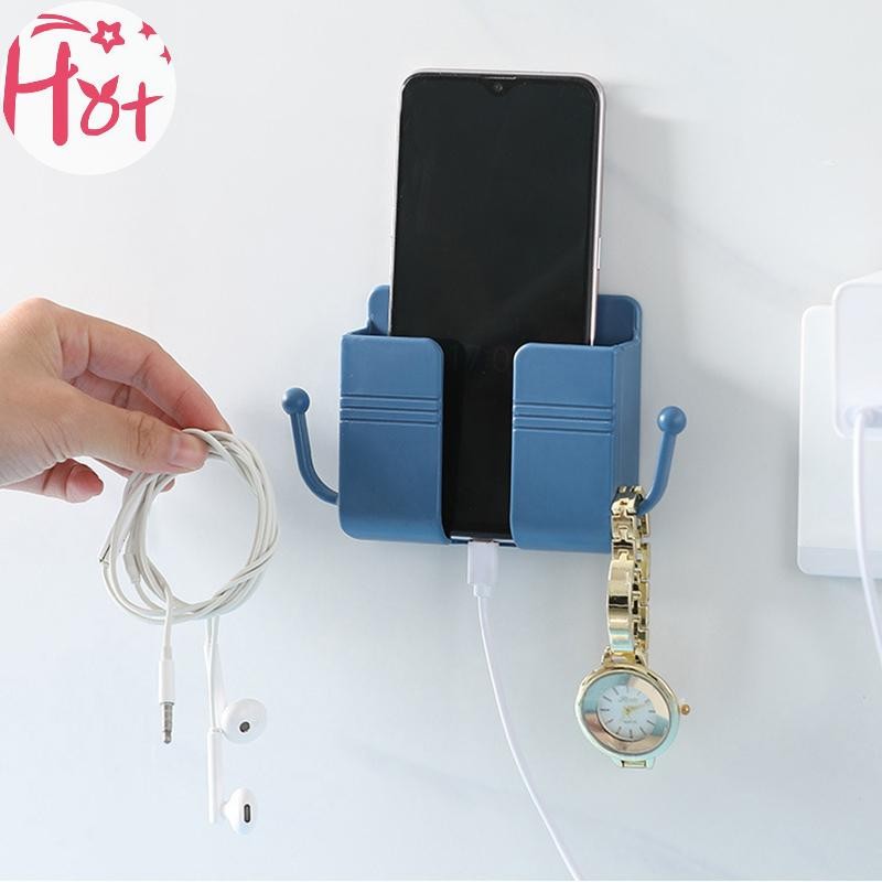 GE Punch ฟรีกล่องเก็บติดผนังปลั๊กโทรศัพท์มือถือผู้ถือชาร์จห้องนอน Sundry ห้องครัวห้องน้ําอุปกรณ์เสริม Organizer Square