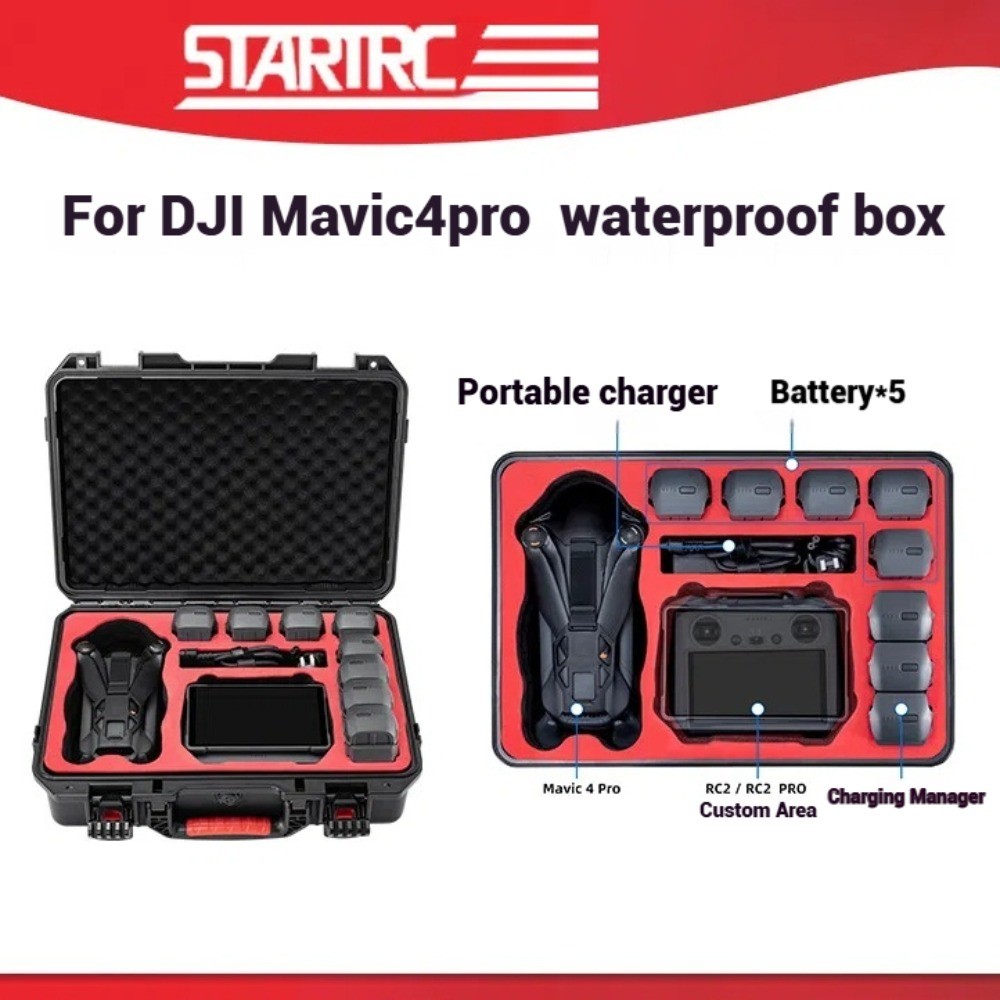 STARTRC เหมาะสําหรับ DJI Mavic 4 Pro Comprehensive Flight All-in-One เคสอุปกรณ์เสริมกันน้ําเข้ากันได้กับรีโมทคอนโทรล RC2/RC PRO2