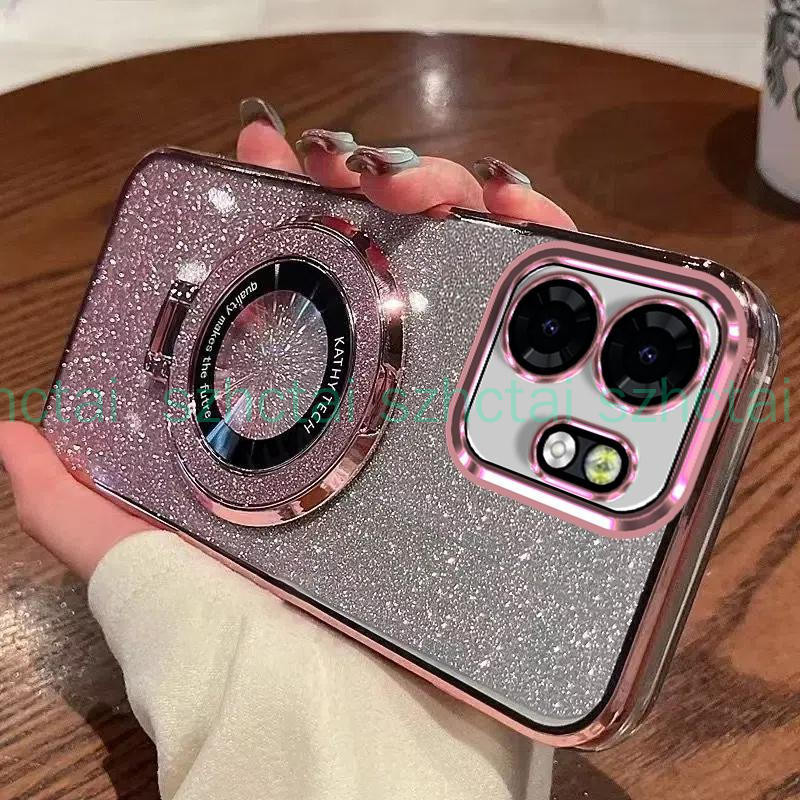 ปลอกสําหรับ Infinix Smart 9 X6532 Hot 50i X6531 Luxury Electroplated Glitter เคสโทรศัพท์เชลล์ใสกันกระแทกพร้อมวงเล็บ
