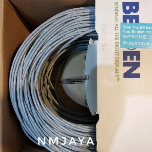 Belden Original Belden USA Cat5e UTP Lan Cable ราคาต่อเมตรประเภท 1583A สีเทาเดิม