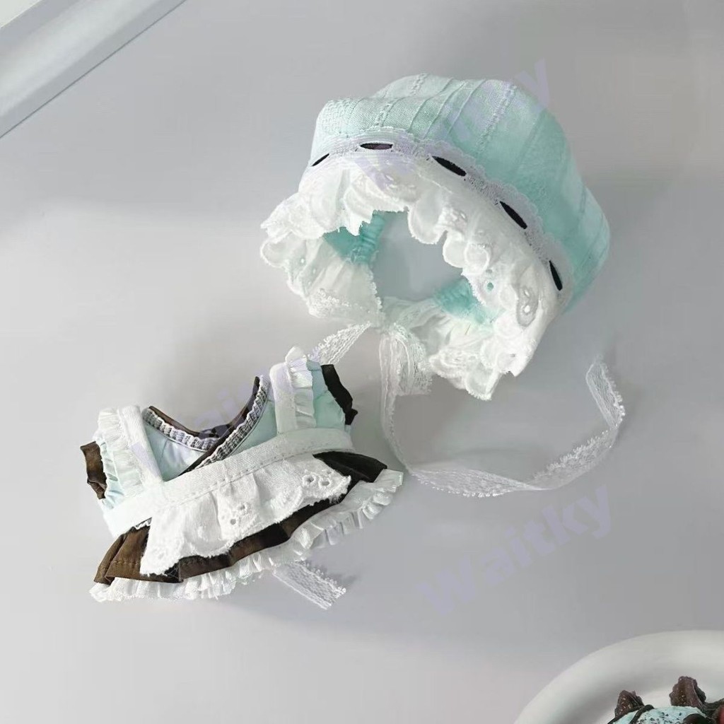 เสื้อผ้าตุ๊กตา Waitky 10cm "Sakura" "Mint Chocolate" ตุ๊กตาผ้าฝ้ายน่ารัก เสื้อผ้าเปลี่ยนเสื้อผ้าตุ๊กตา