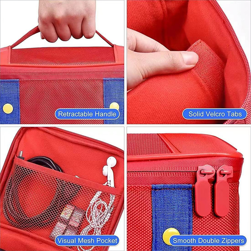 ขนาดใหญ่กระเป๋าถือป้องกันสําหรับสวิทช์กระเป๋าเดินทางสําหรับ Nintendo Switch Oled คอนโซล Pro Controller สําหรับอุปกรณ์เสริมสวิทช์