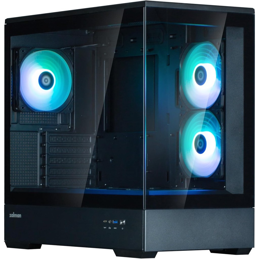 CASE (เคส) ZALMAN P30 Black ARGB Micro-ATX Support Mini-Tower