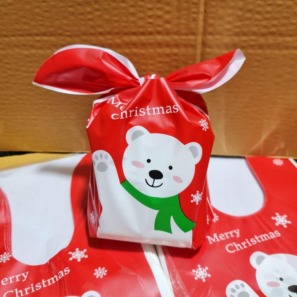 ✅🇹🇭1/3 ถุงหูกระต่าย เล็ก 9.5*17.5+5.5cm. 50ใบ/แพ๊ค พลาสติก แพ๊คเกจ ใส่ขนม ของขวัญ เจริญ12 - รูปที่ 2