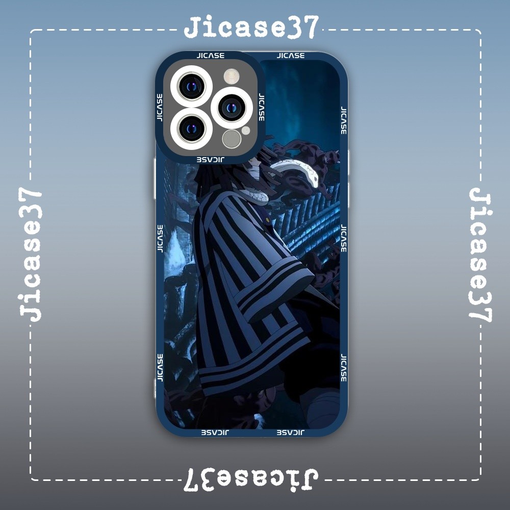 เคส iPhone Square Edge Samsung Xiaomi Oppo Anime Kimetsu no yaiba Demon Slayer Sword Character Iguro