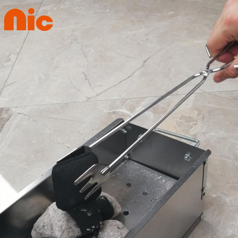 NIC 25.8/30.8/35cm คลิปบาร์บีคิว คลิปถ่าน ที่คีบคาร์บอนที่คีบอาหารในครัว คลิปหนีบอาหารซาลาเปา