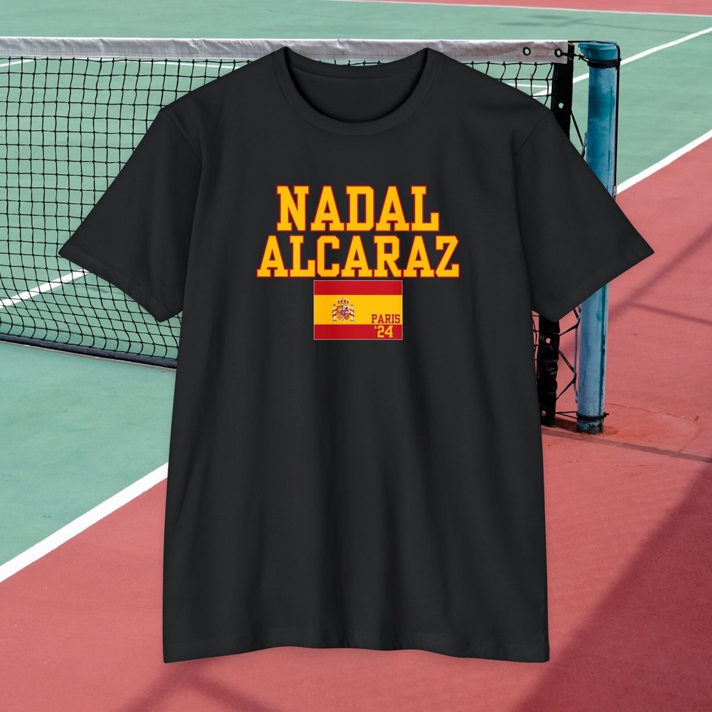 เสื้อยืดเทนนิส Carlos Alcaraz Rafael Nadal Paris Olympics