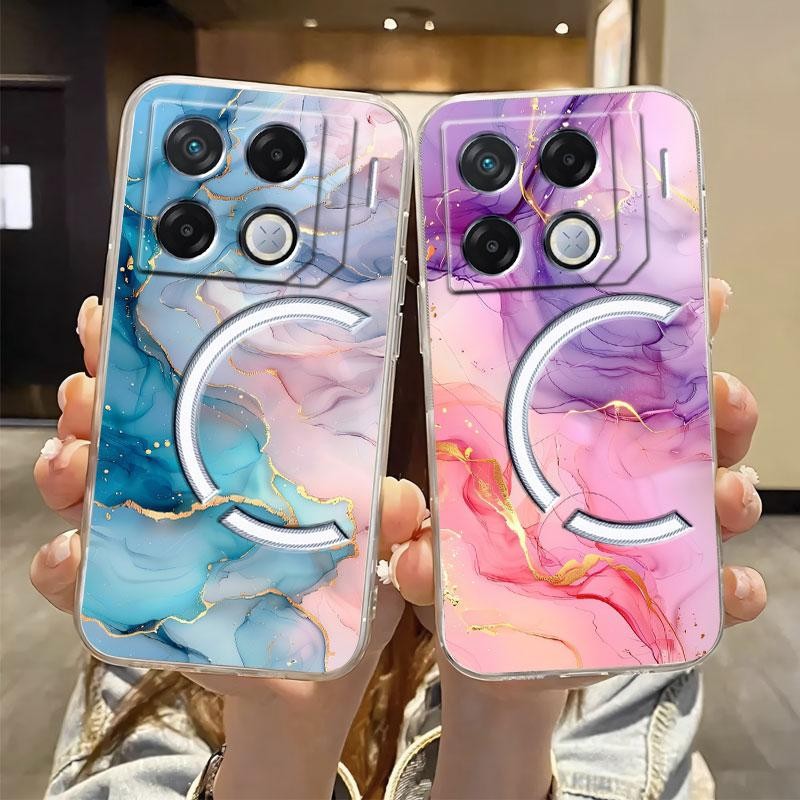 สําหรับ Infinix GT 20 Pro 5G X6871 กรณีหรูหราใสกันกระแทกปกหลังซิลิโคนนุ่มเคสโทรศัพท์สําหรับ Infinix 