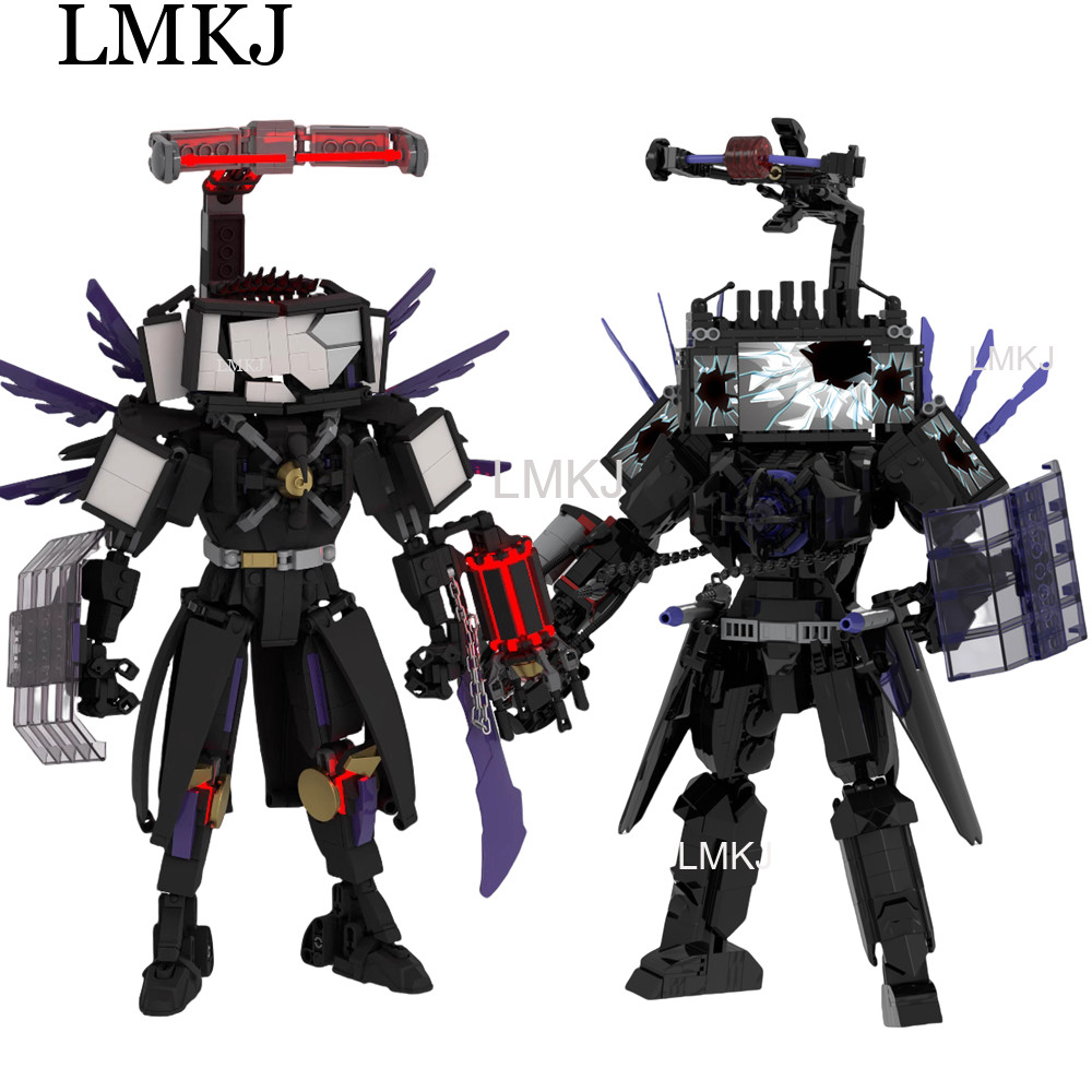 Moc Lego Skibidi Toilet Titan TV man Building Blocks Battle Damaged Titan TV man ของเล่นเด็ก