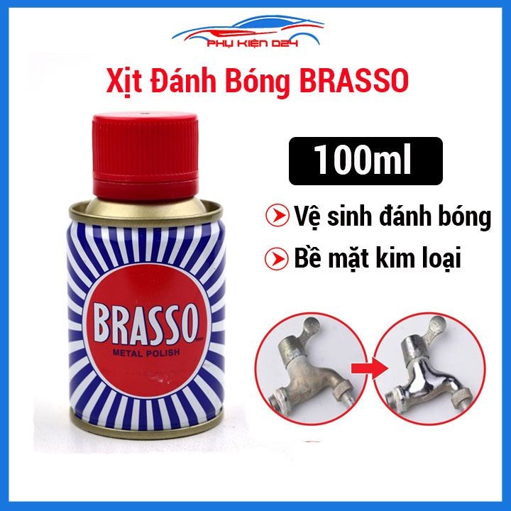 BRASSO สเปรย์ขัดซุปเปอร์สตรอง 100มล
