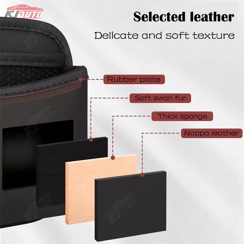 Storage Box & Leg Rest Bmw Any ตําแหน่งรถกระเป๋าหนังถังขยะอุปกรณ์เสริมสําหรับ 3 Series 5 Series X5 X3 X1 2 Series 1 Series 4 Series X4 - รูปที่ 6