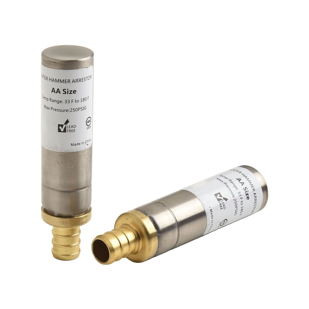 Minimize Water Pressure Issues with 2Pack Stainless Steel Water Hammer Arrestors