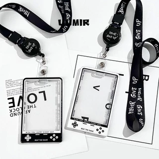 Uumir 1 ชิ้นนักเรียนการ์ดป้องกัน,จอแสดงผลโปร่งใสผู้ถือบัตร,Kpop พร้อม String แฟชั่นเกาหลี Photocard Holder สําหรับเด็ก Idol