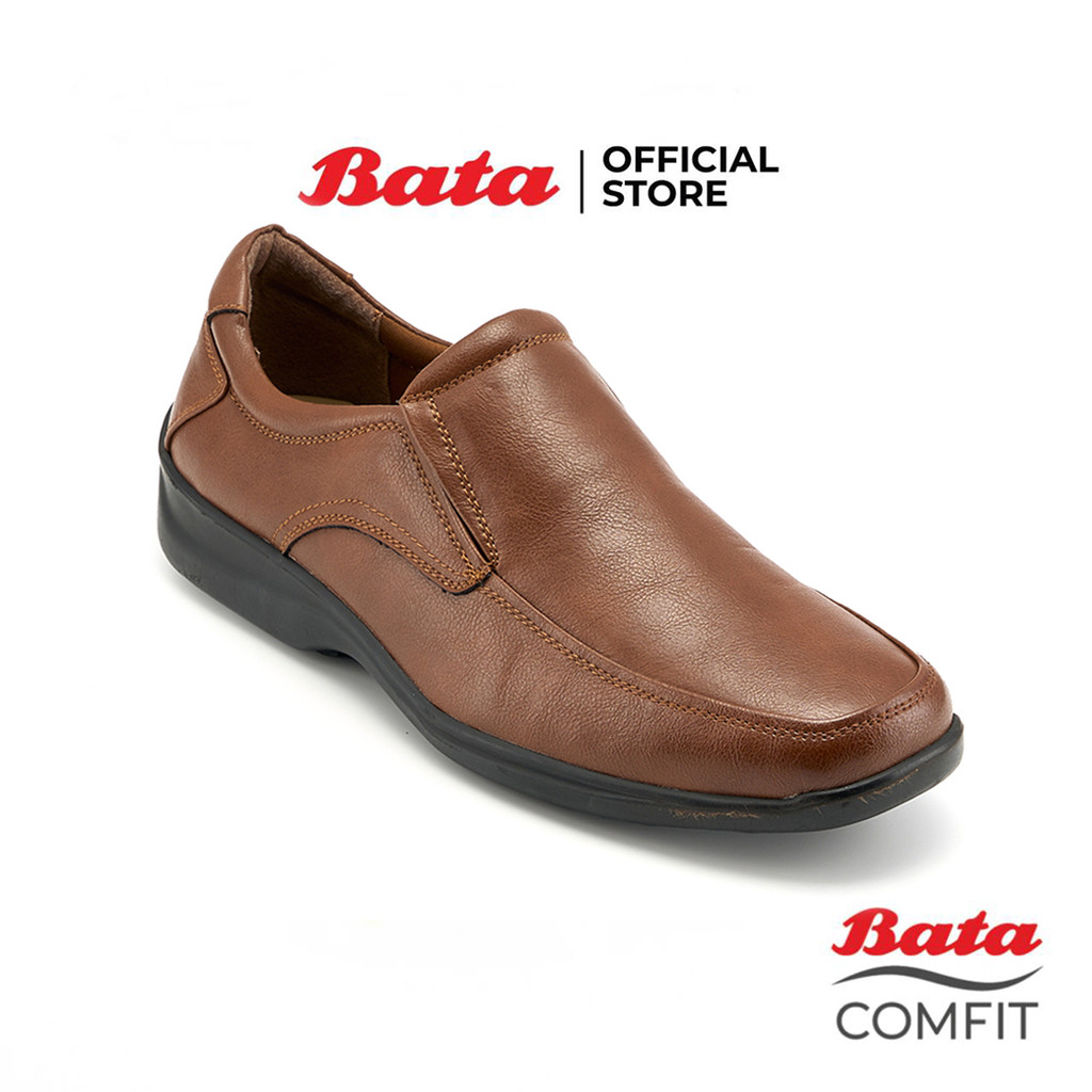 BATA รองเท้าคัทชูแบบสวม กึ่งทางการ สำหรับผู้ชาย ดีไซน์หรู สวมใส่ง่าย รุ่น CHLIN สีน้ำตาล รหัส 8514215