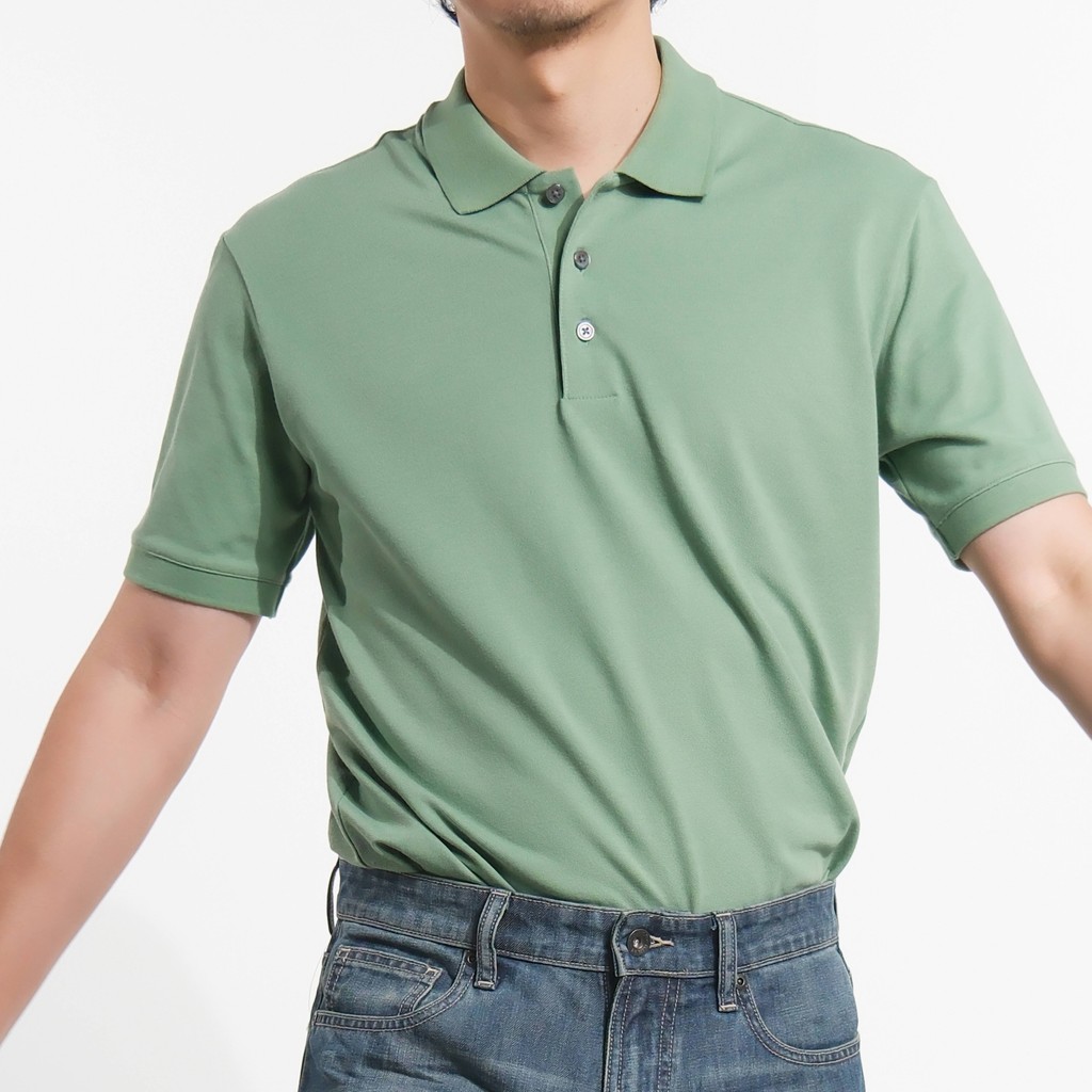era-won เสื้อโปโลแขนสั้น ทรงสลิม Polo Shirt สี Pitachio