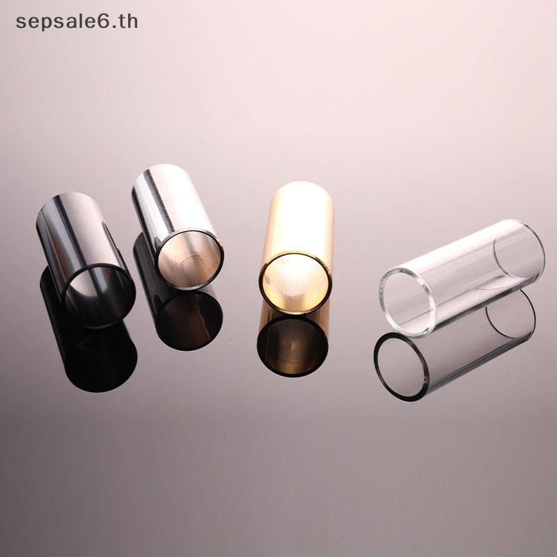 [กลางแจ้ง] 60mm กีตาร์สไลด์บาร์สแตนเลสโลหะ/สไลด์นิ้วแก้วสําหรับ Ukulele {th}
