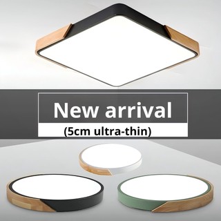 LED Tricolor ceiling light remote control dimming living room bedroom dining room corridor light
