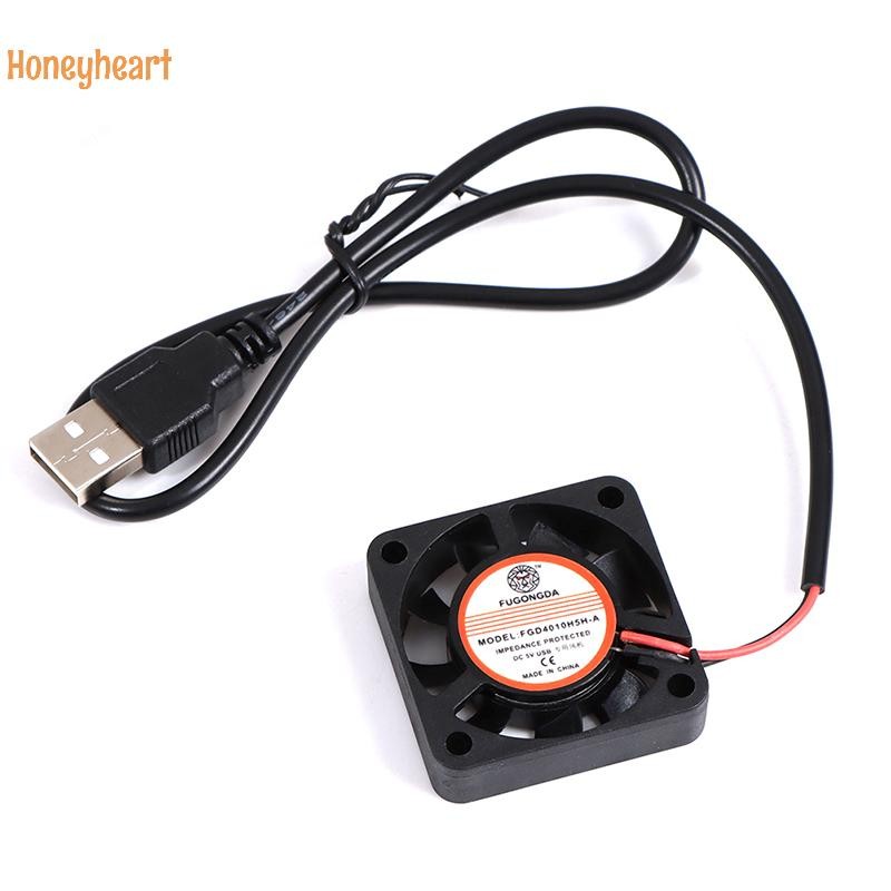 <Honeyheart>DC 5v USB Brushless Sleeve Bearing Fen Computer PC Silent Cooler พัดลมระบายความร้อน Lot Nice
