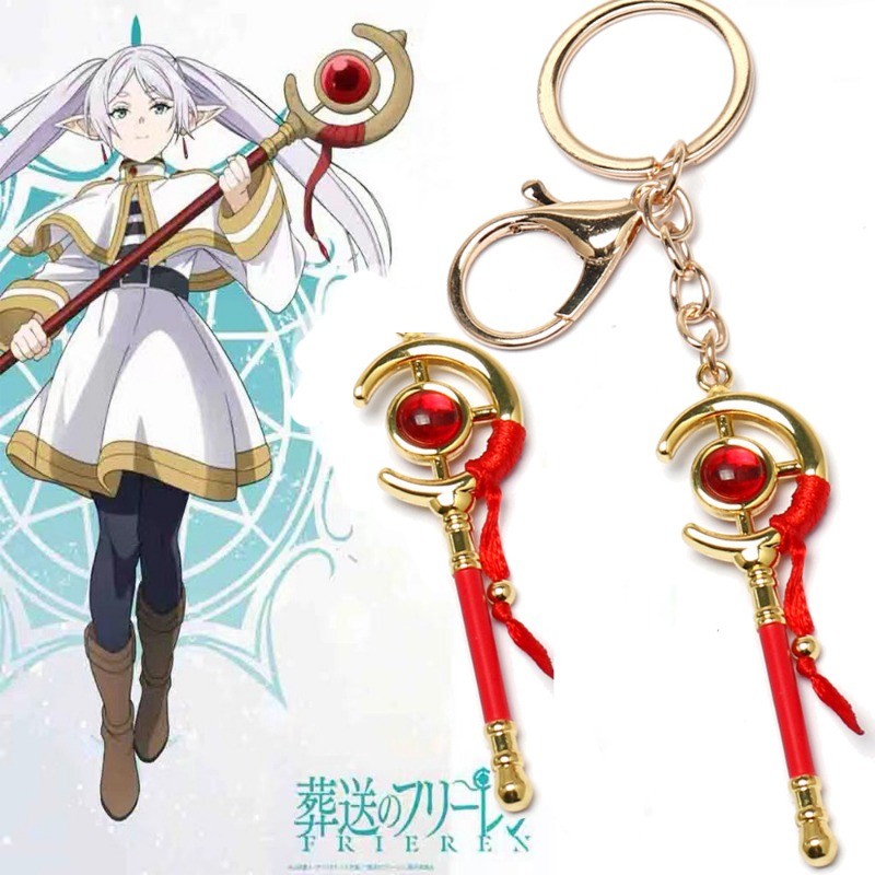 อะนิเมะ Frieren Beyond Journeys End Frieren สร้อยคอคอสเพลย์พวงกุญแจจี้พวงกุญแจปาร์ตี้ฮาโลวีน Props