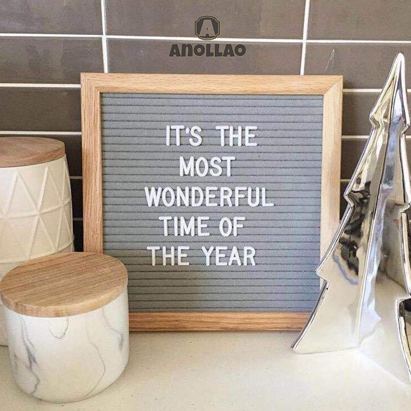 กระดานปักอักษร อักษรใช้กับ กระดาน DIY กำมะหยี่ INSกระดานไม้ อุปกรณ์ประกอบฉากภาพ แผ่นตัวอักษร✨Anollao - รูปที่ 5