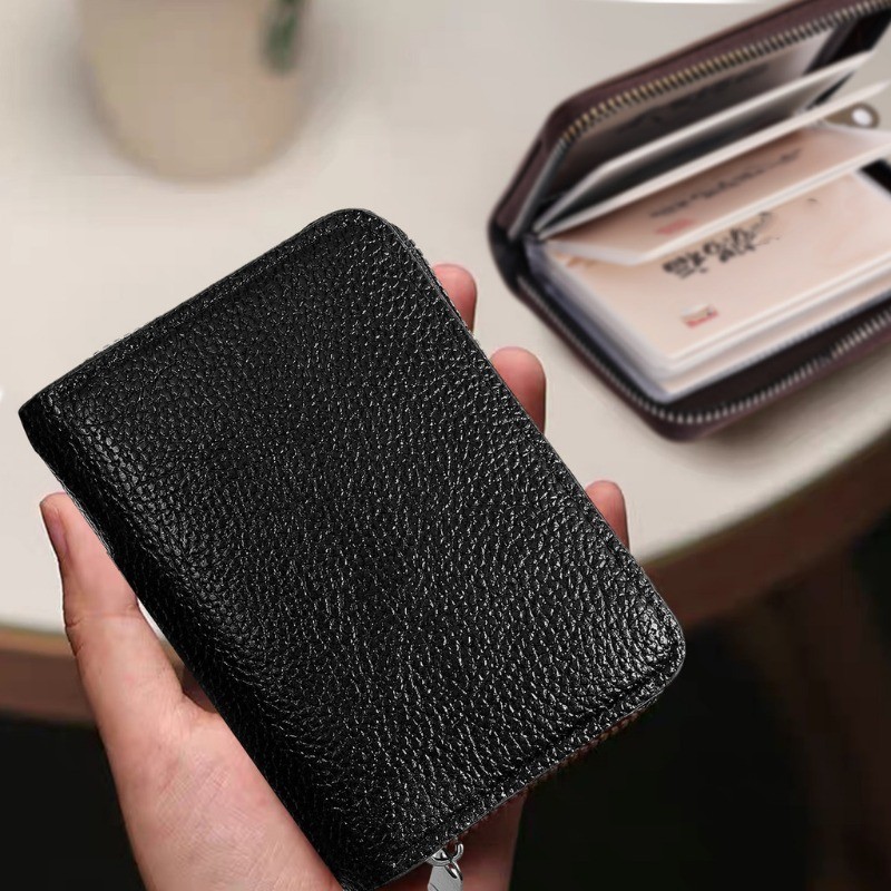 20 Detents ผู้ถือบัตร - PU Business Bank บัตรเครดิต Anti Demagnetization Wallets - RFID Blocking Protect Case