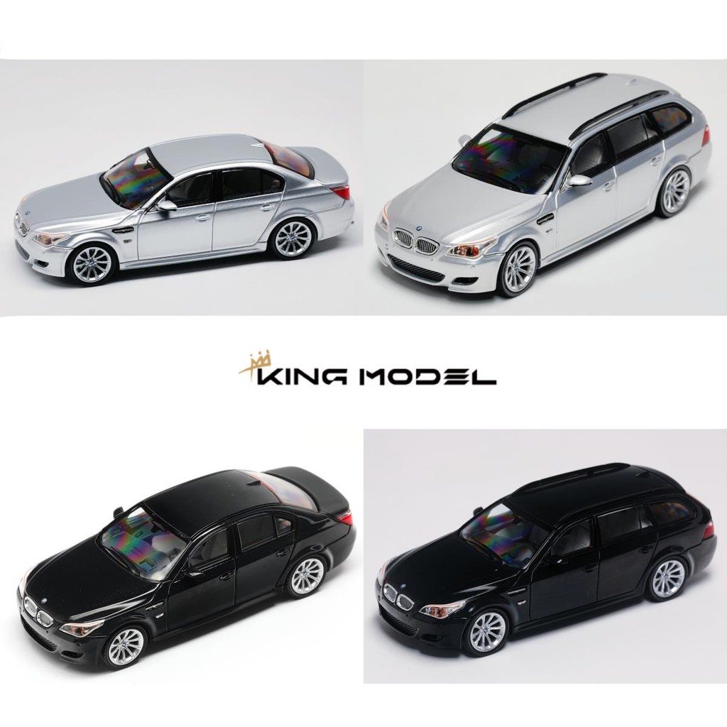 KING MODEL 1: 64 BMW BMW M5 E60 รถถังสามส่วนโมเดลรถโลหะผสมสําหรับเดินทาง