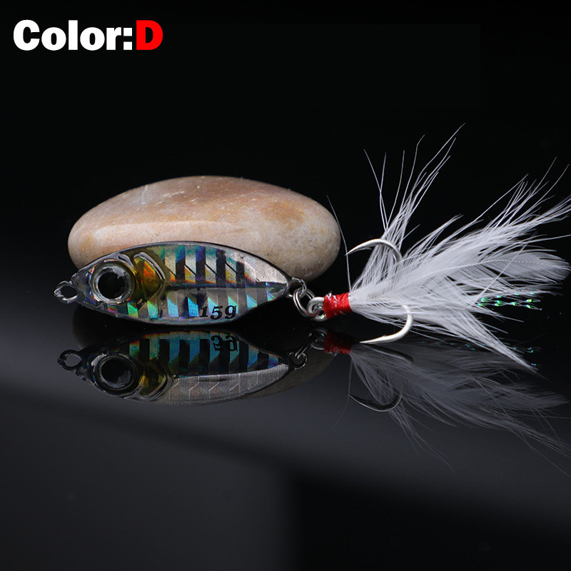 Outkit ตกปลาโลหะล่อ Jig 10g15g20g Jigs ยาวหล่อตกปลาช้อนเหยื่อ Sinking Lure Jigging Vibe ใบมีดสําหรับ Pike Bass - รูปที่ 7