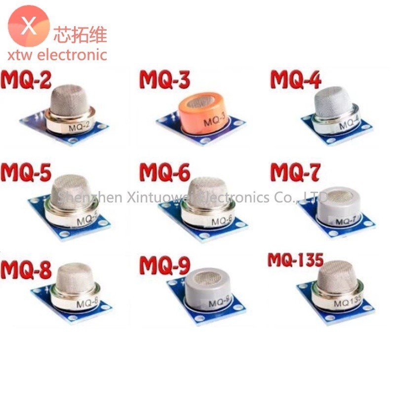 Mq Series Suite MQ-2 MQ-3 MQ-4 MQ-5 MQ-6 MQ-7 MQ-8 MQ-9 MQ-135 โมดูลเซ็นเซอร์แก๊ส MQ-2/3/4/5/6/7/8/9