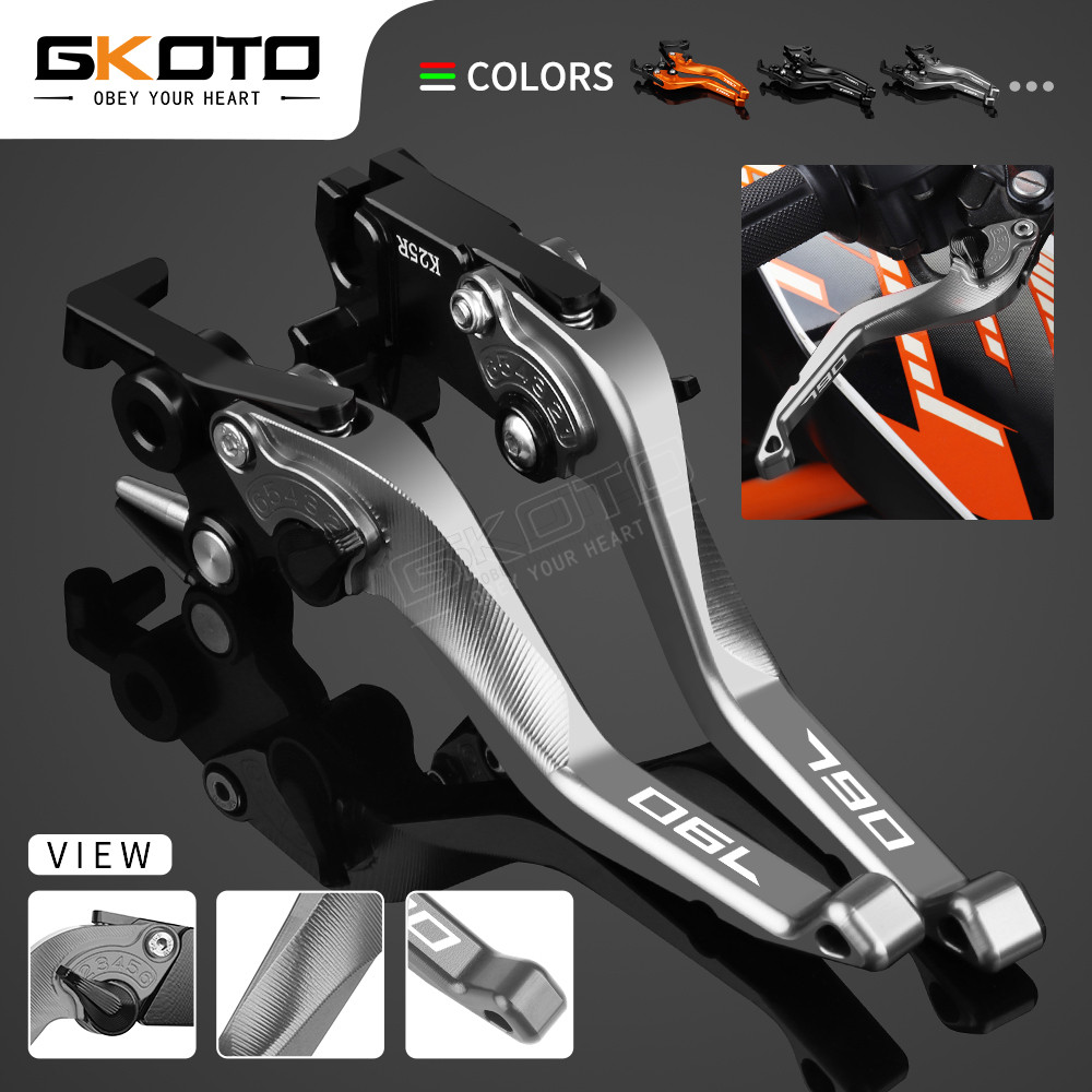 สําหรับ KTM 790 Adventure/R ADV 790 2019 2020 2021 แฮนด์รถจักรยานยนต์ CNC ก้านคลัตช์เบรกสั้น