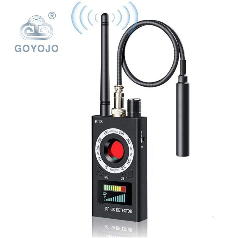 K18 RF เครื่องตรวจจับป้องกันเครื่องตรวจจับกล้อง GSM เสียง Bugger GPS Scanning USB