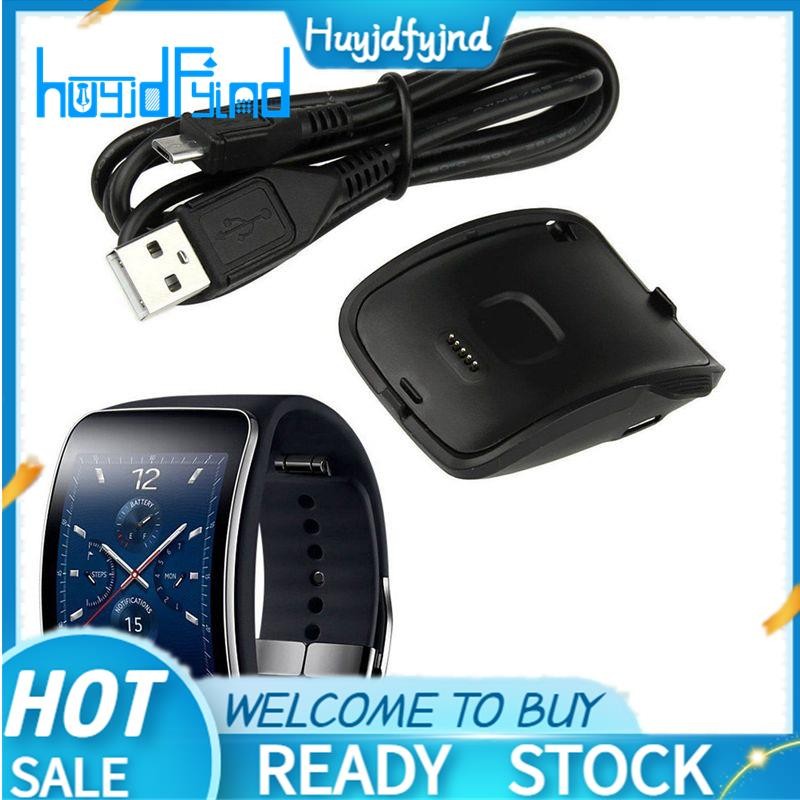 Hyjdfyjndfor Gear S R750 Charger,Upgraded Portable Charger Dock Cradle พร้อมสายชาร์จ USB สําหรับ Sam