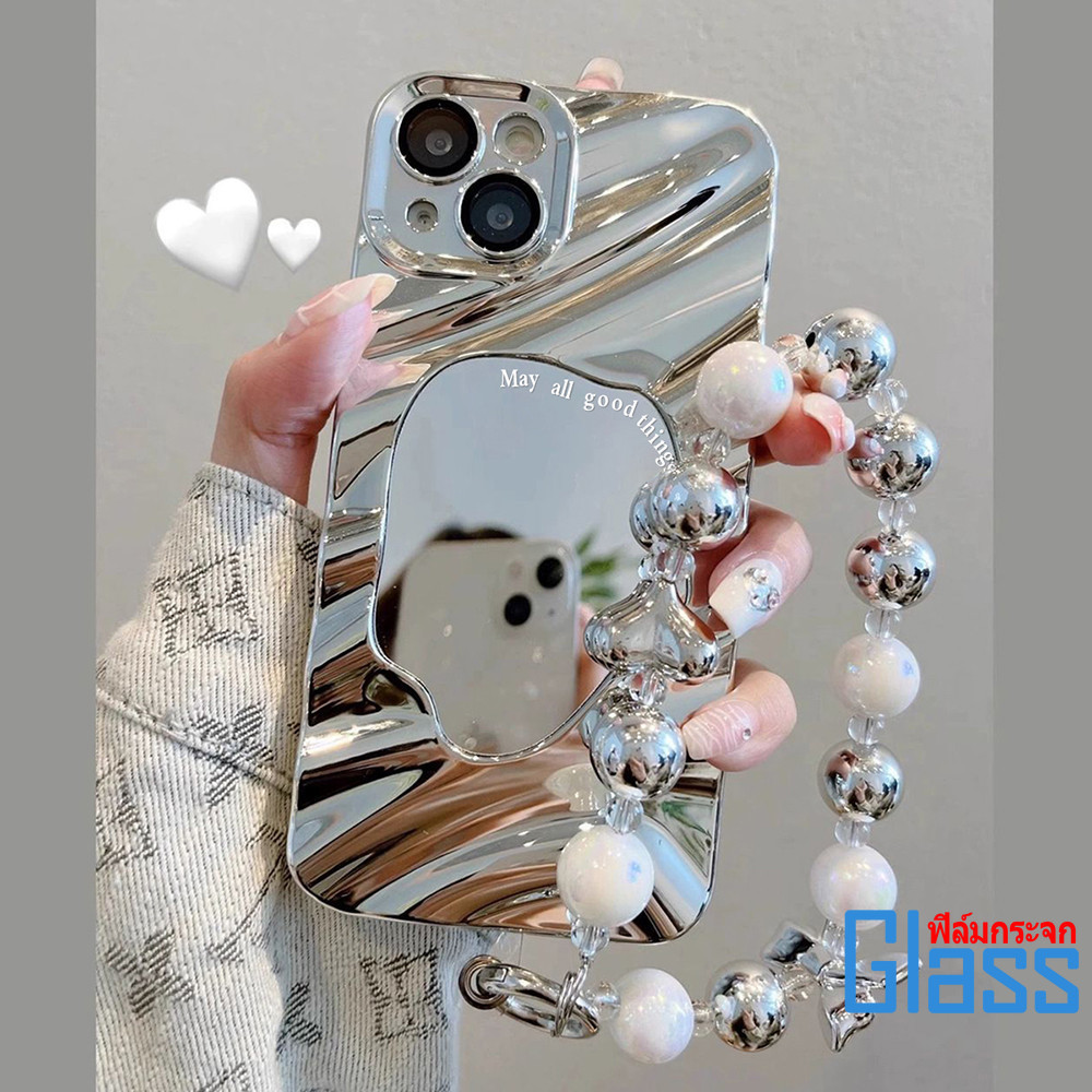 เคสโทรศัพท์มือถือFor IPhone 17 11 12 13 14 15 16 Pro Max XR XSMAX 7 8Plus SE ชุบเงิน ป้องกันเลนส์กล้องปิดด้านหลังหรูหรา - รูปที่ 5