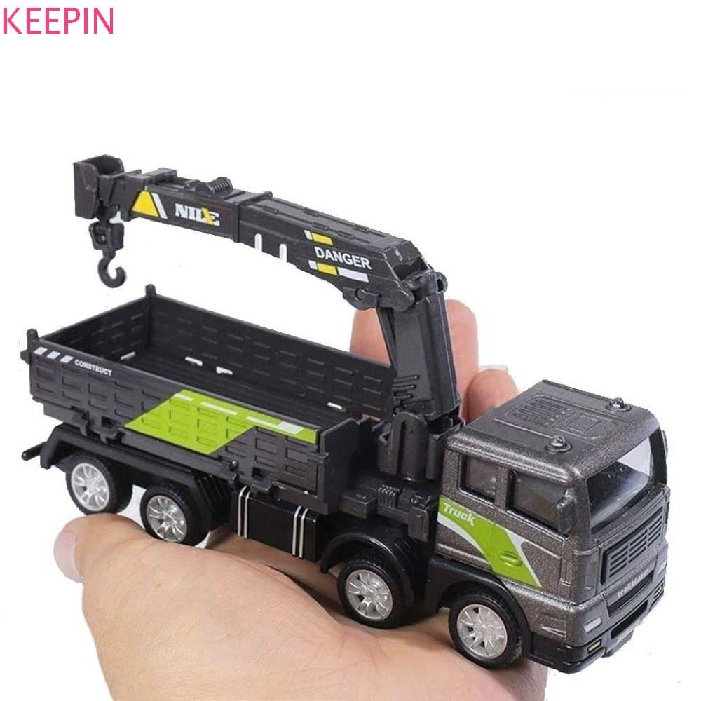 Keepin รถวิศวกรรมรุ่น,การศึกษา Bulldozer รถยกเครนรถบรรทุกของเล่น,ของเล่นเด็ก 1:50 Scale Collection โลหะผสมDiecast Vehicle Excavatorชายของเล่น