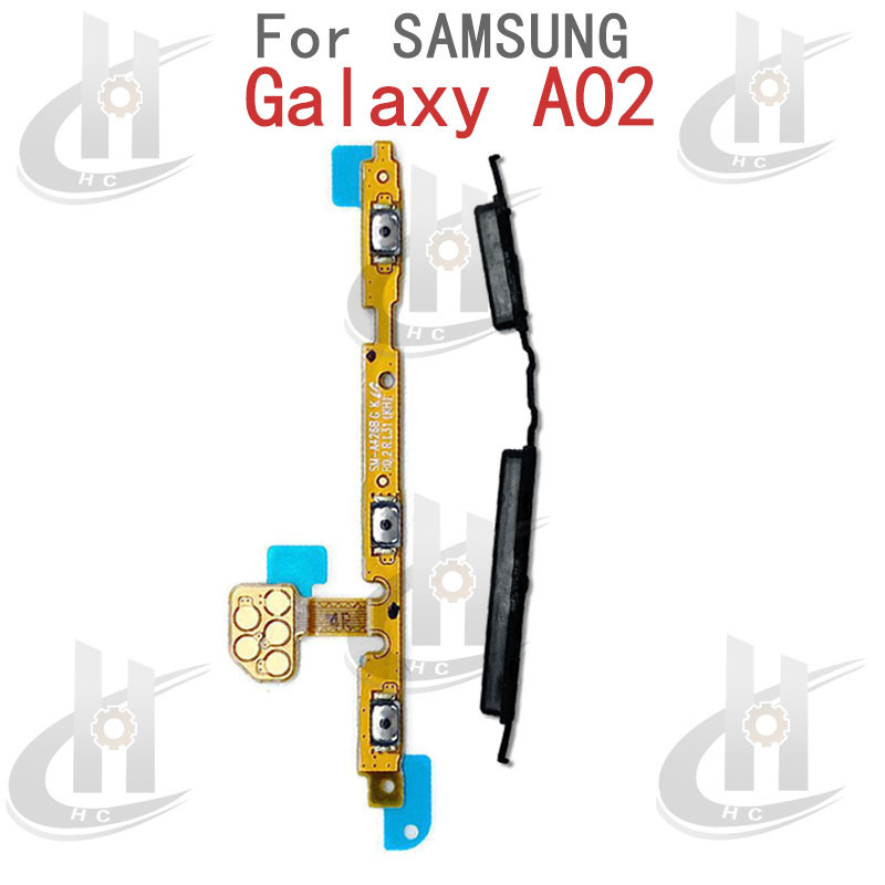 สําหรับ Samsung Galaxy A02 A022F ปุ่มปรับระดับเสียงด้านข้างปุ่ม Flex Cable Keys ปุ่มปิดระดับเสียงพร้อมการชาร์จปุ่มขึ้นและลงด้านข้างอะไหล่ทดแทน - รูปที่ 2