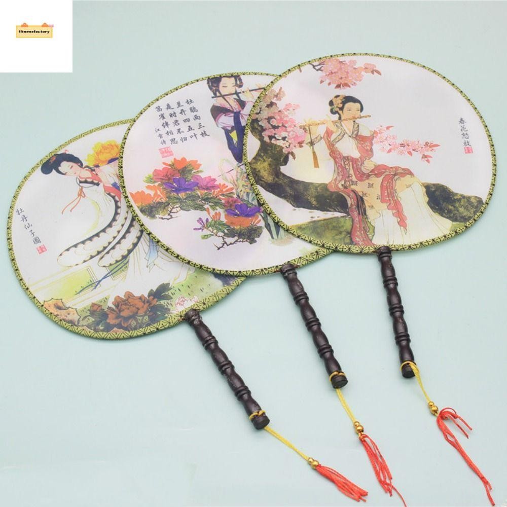 ความฟิตฟาคสตอรี พัดลมเต้นรําโบราณ,พู่ออกแบบหรูหราคลาสสิกรอบพัดลม,สร้างสรรค์สีสุ่มที่ทําด้วยมือ พี เชือก พัดลมอุปกรณ์ร้องเพลง