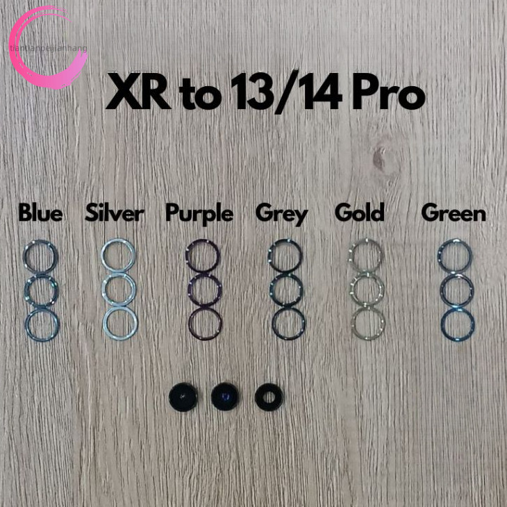 กล้อง ake สําหรับ DIY XR ถึง 13 Pro, เลนส์กล้อง iPhone XR ถึง 13 Pro พร้อมกรอบ, XR ถึง 14 Pro เลนส์กล้องปลอมพร้อมกรอบ