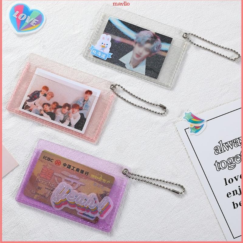 Mavlo ผู้หญิงใส PVC Jelly Bag Mini Money Wallet Card Holder Clear Wallet
