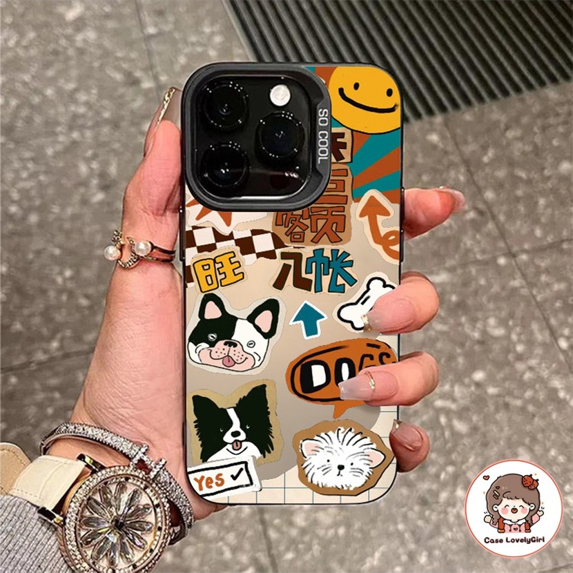 ส่งจากไทย Ins สุนัขการ์ตูน เคส OPPO A57 A58 A18 A38 A98 A78 A77s A17 A16 A15 A5s A54 A55 A5 A9 A12 A95 A94 A74 A98