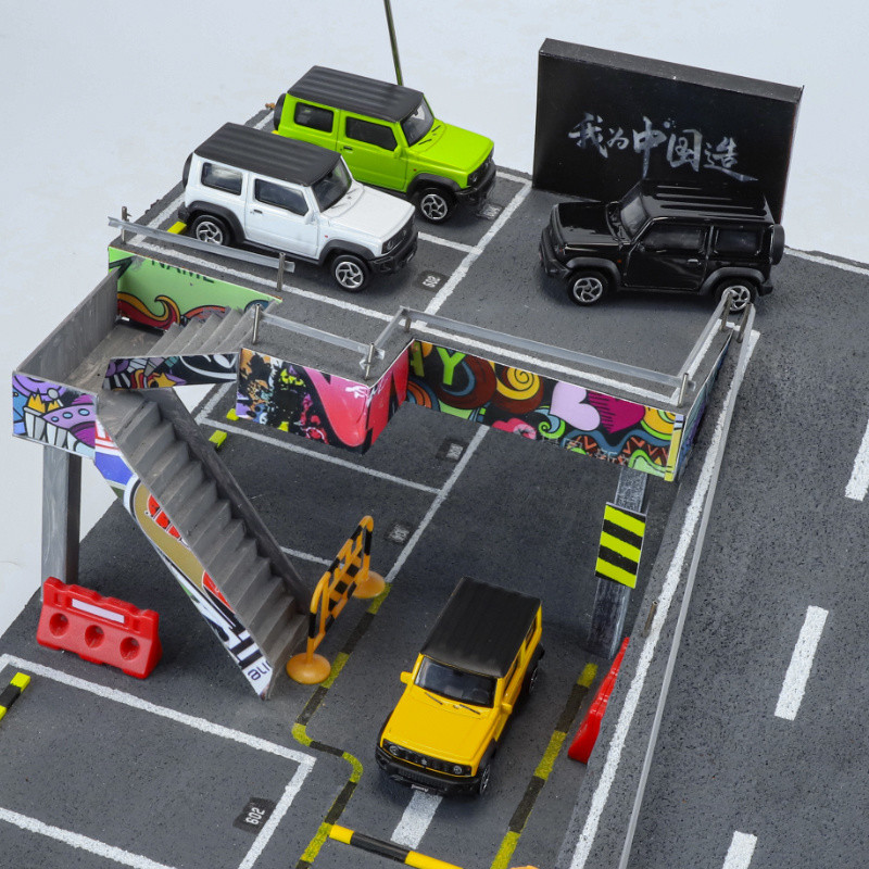 SUZUKI XRYTOY⭐1:64 -1:52 รุ่นSuzuki Jimny off-Road Jeep SUVฉากตกแต่งเด็กSuzuki MountainรถDiecastยานพาหนะJnyรถของเล่นDiecastรถ - รูปที่ 3