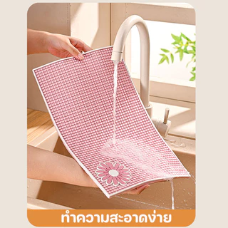 แผ่นระบายน้ํา ซิลิโคน กันลื่น ทนความชื้น รองแก้ว จาน ห้องครัว อ่างล้างจาน ทำความสะอาดง่าย