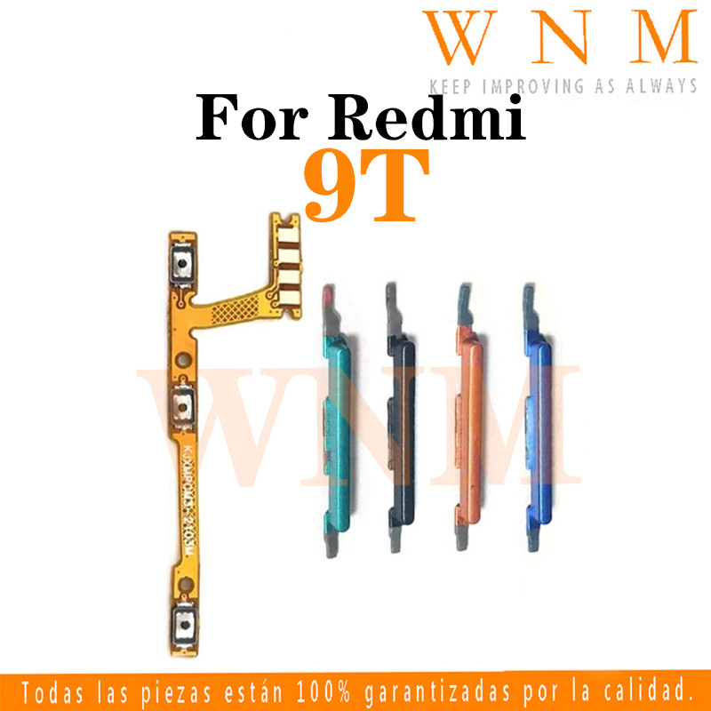 สําหรับ Redmi 9T / Poco M3 ปุ่มเปิดปิดปุ่มสวิทช์ด้านข้าง Key Volume Up Down Flex สายโทรศัพท์มือถือ Part