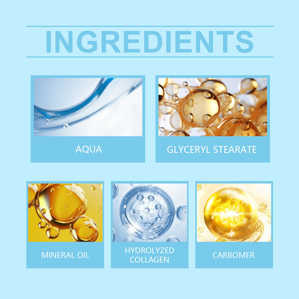 ครีมปรับผิวอ่อนโยน ครีม OUHOE ที่ละเอียดอ่อนและอ่อนโยน ครีมคอลลาเจนกระชับผิว ให้ความชุ่มชื้นและไฮเดร