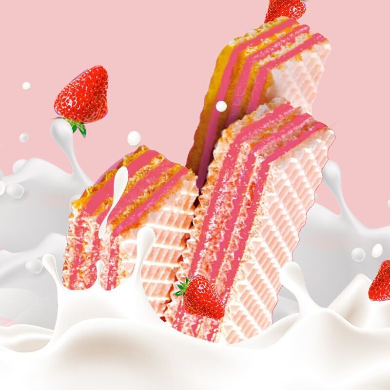 Nabati nabati nabati Raspberry Yogurt Snacks Snacks Nabati Raspberry Yogurt Straw rvtq54791390. ของฉ