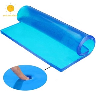 เบาะรถจักรยานยนต์เจลแผ่นดูดซับแรงกระแทกเบาะนุ่มสบายสีฟ้า แผ่…