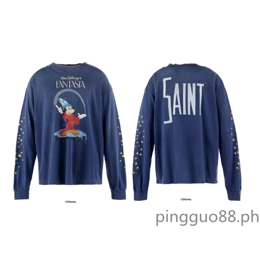 High street real-life stock SA1NT Disney เสื้อยืดคอกลมแขนยาว