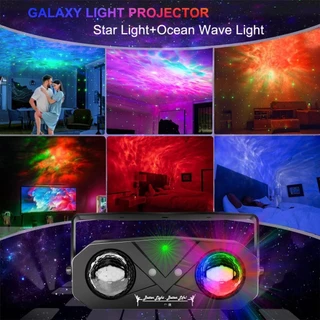 Laser + Led + น้ํา120 รูปแบบ Party Light Disco Ball Light Dj Light Ocean Light Star Light โปรเจคเตอร์เต้นรําแสงเสียงเปิด