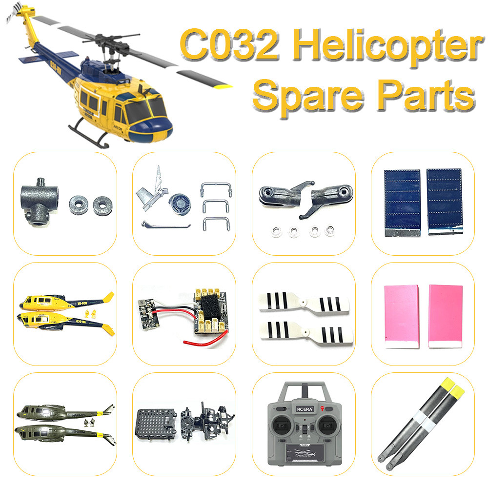 RC ERA C032 UH-1 RC เฮลิคอปเตอร์อะไหล่อุปกรณ์เสริมเพลาเกียร์ featring เพลาใบมีดหลักมอเตอร์แบริ่งเกีย